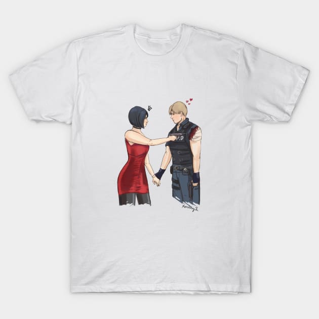 Leon and Ada T-Shirt by kourtie1996